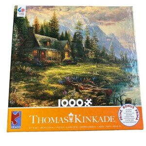 NEW CEACO Thomas Kincade A Father’s Perfect Day Painting Puzzle 1000 Piece 27x20